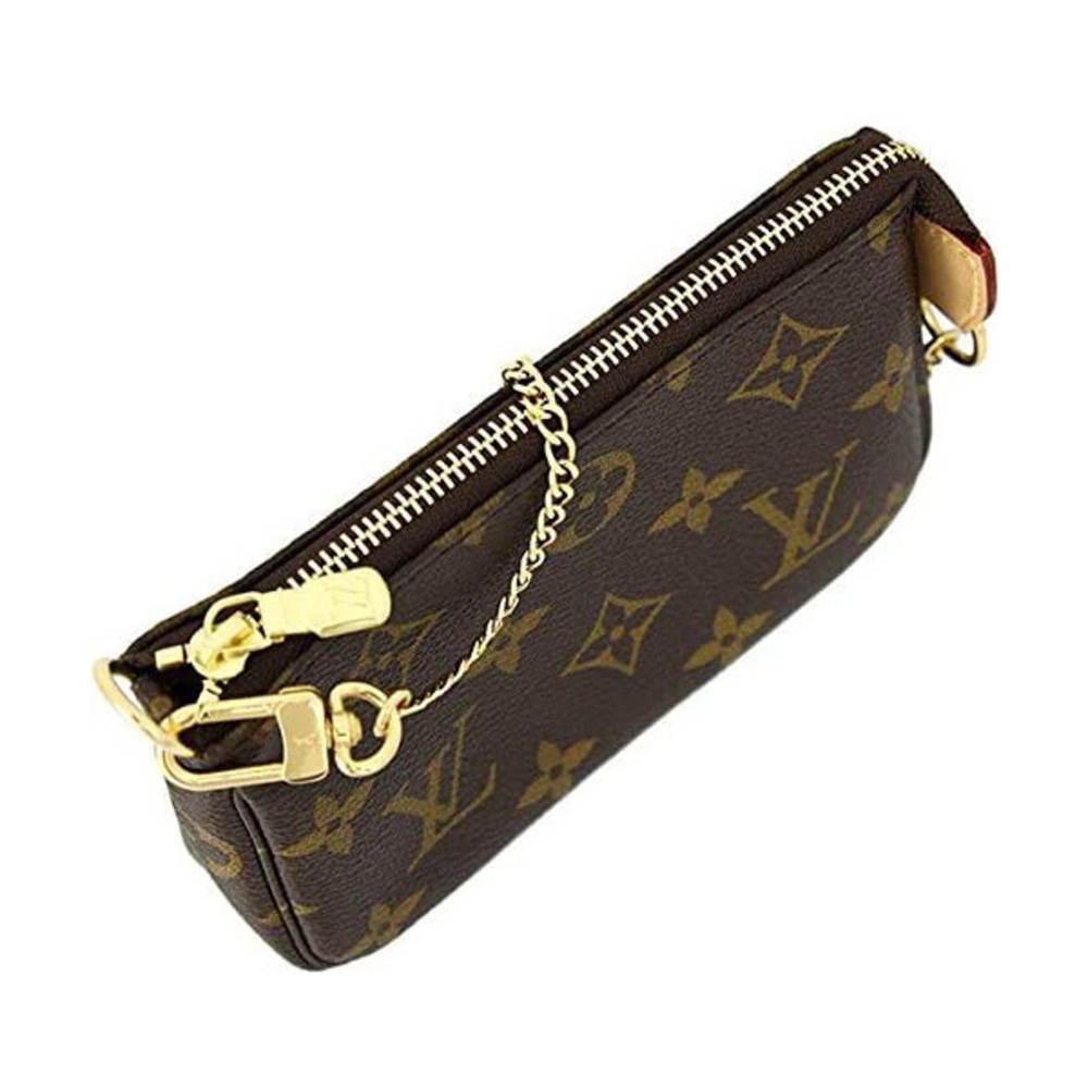 LOUIS VUITTON Authentic Brown Monogram Canvas Pochette Pouch - Picture 5 of 7
